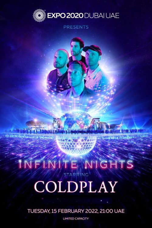 Coldplay Live at Expo 2020 Dubai afişi