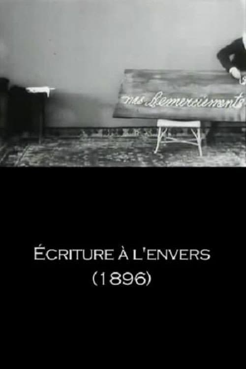 Écriture à l'envers afişi