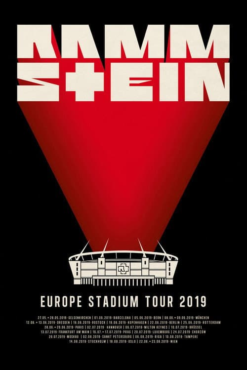 Rammstein Europe Stadium Tour 2019 afişi