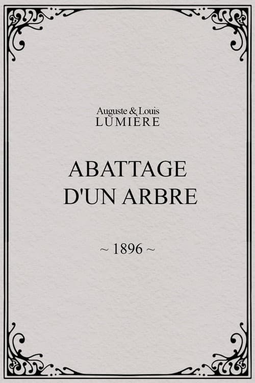 Abattage d'un arbre afişi