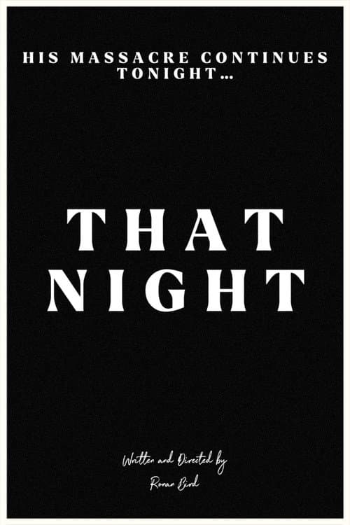 That Night afişi
