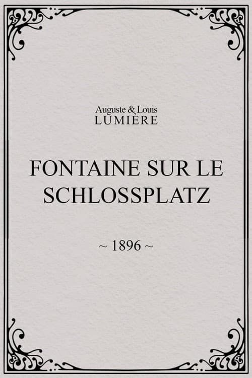 Fontaine sur le Schlossplatz afişi