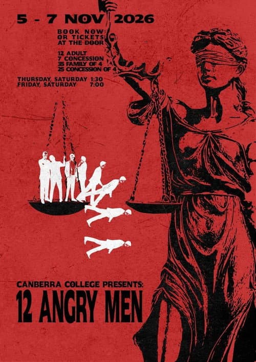 Canberra College S2 2026 Production: 12 Angry Men afişi