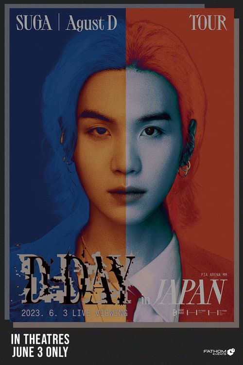 SUGA - Agust D TOUR [D-DAY] in Japan afişi