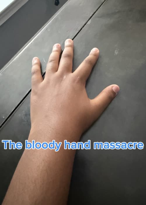 The bloody hand massacre afişi