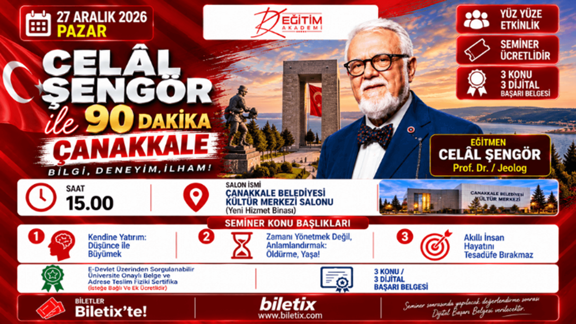 Celal Şengör ile 90 Dakika - Çanakkale