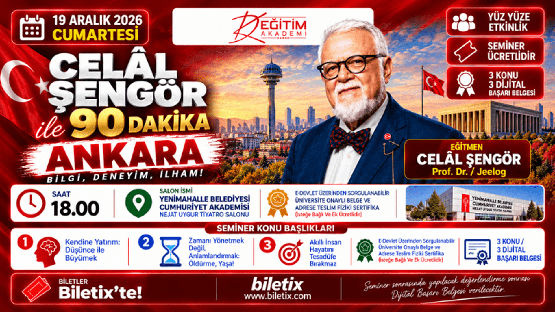 Celal Şengör ile 90 Dakika - Ankara