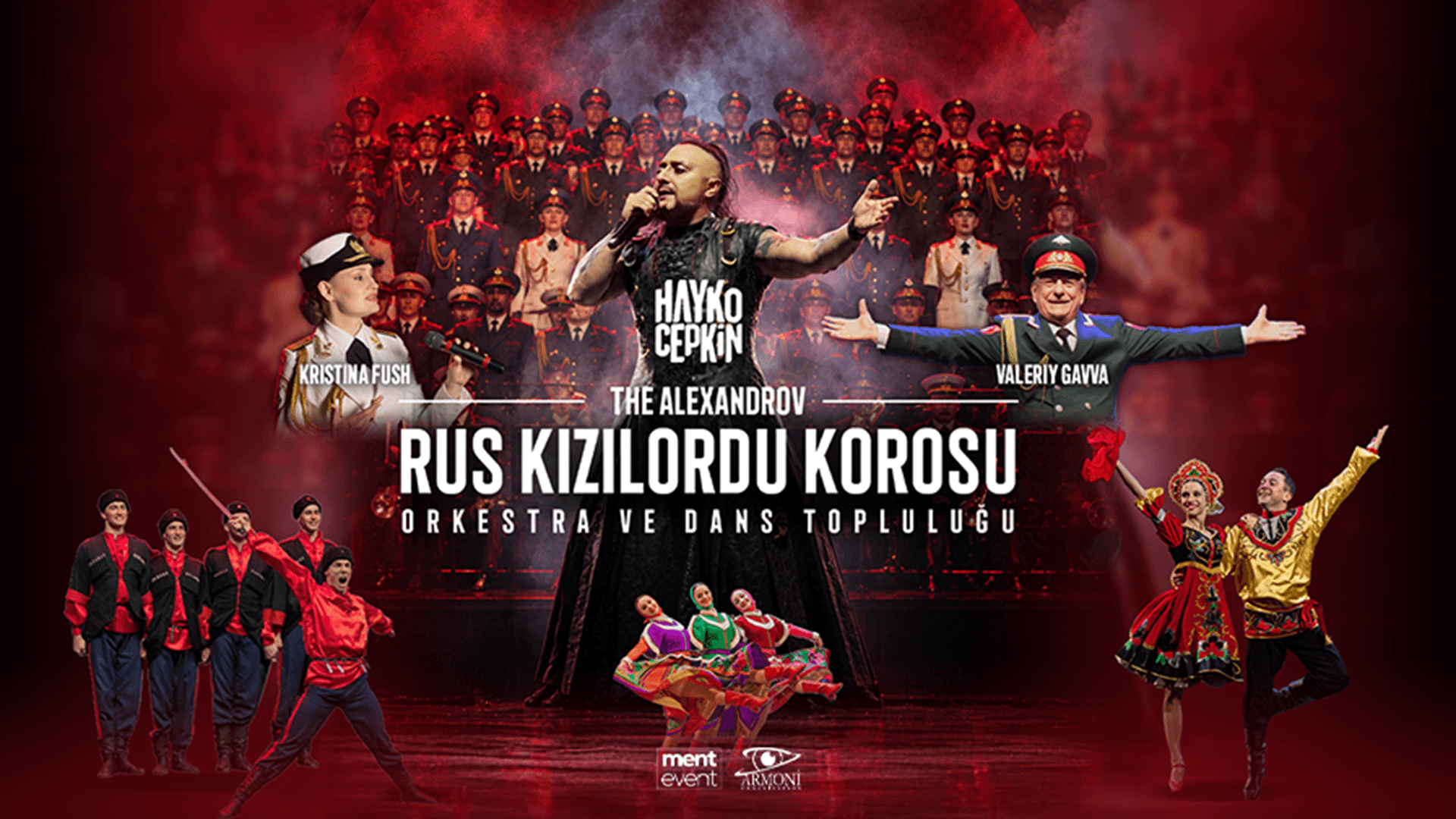 Aleksandrov Rus Kızılordu Korosu ve Dans Topluluğu İle Hayko Cepkin Konserleri