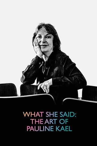 What She Said: The Art of Pauline Kael afişi