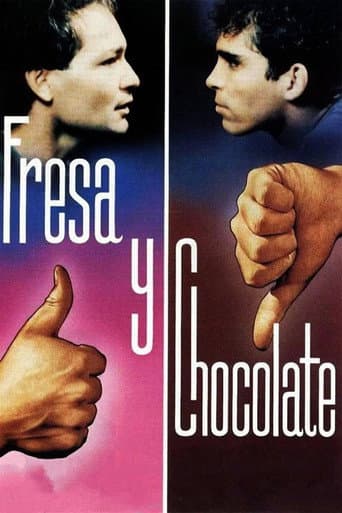 Fresa y chocolate afişi