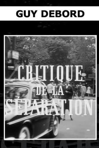 Critique de la séparation afişi