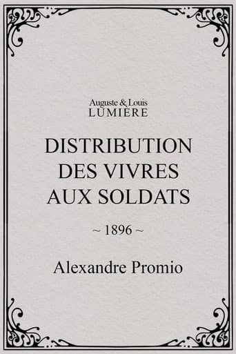 Distribution des vivres aux soldats afişi