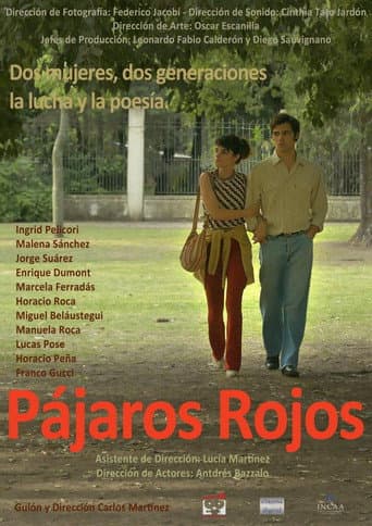 Pájaros rojos afişi