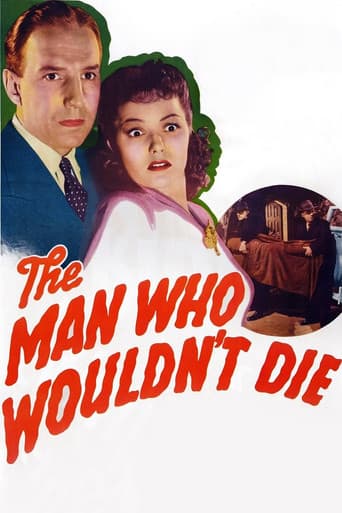 The Man Who Wouldn't Die afişi