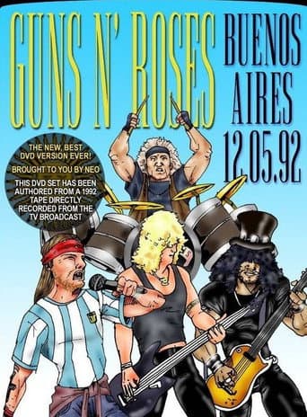 Guns N' Roses en vivo en Argentina 1992 afişi