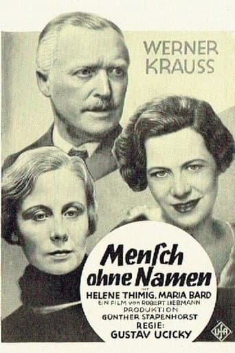 Mensch ohne Namen afişi