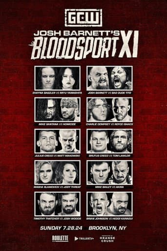 GCW Josh Barnett's Bloodsport XI afişi