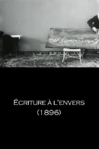 Écriture à l'envers afişi