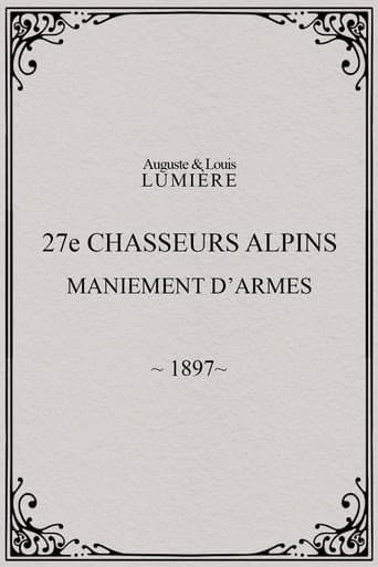 27e chasseurs alpins : maniement d’armes afişi