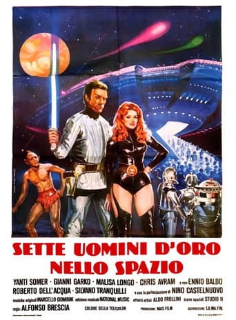 Sette uomini d'oro nello spazio afişi