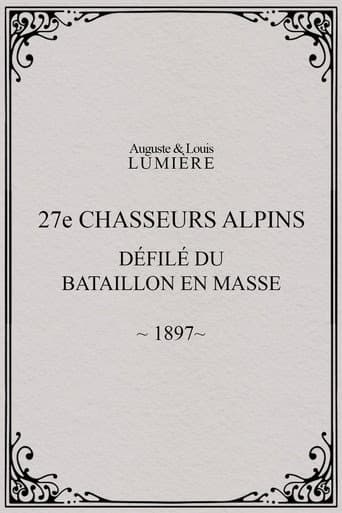 27e chasseurs alpins : défilé du bataillon en masse afişi