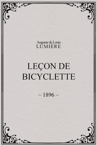 Leçon de bicyclette afişi