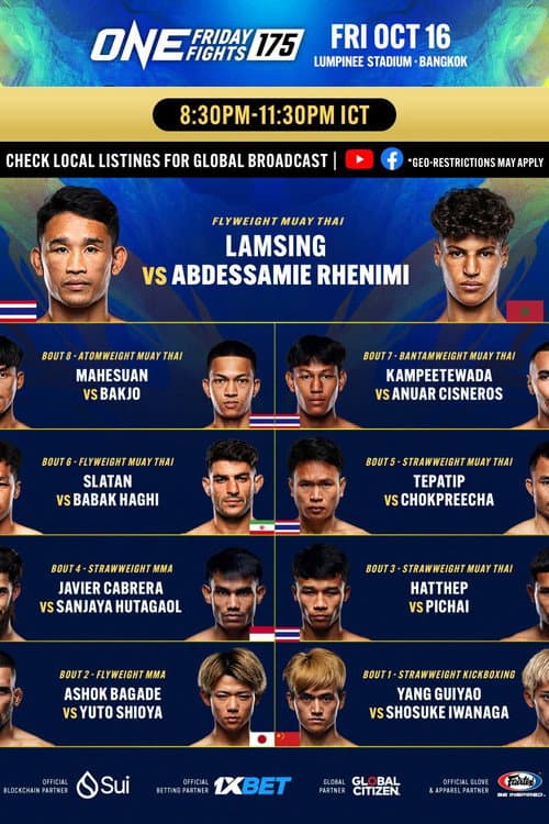 ONE Friday Fights 175: Lamsing vs. Rhenimi afişi