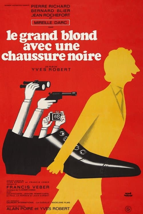 Le Grand Blond avec une chaussure noire afişi