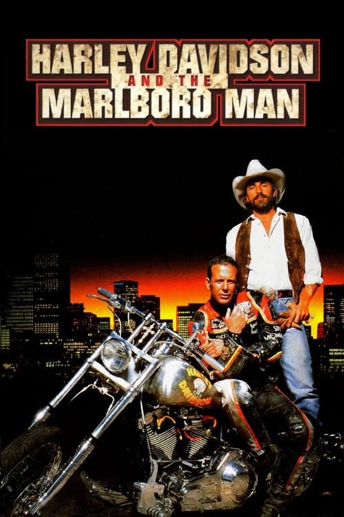 Harley Davidson ve Marlboro Adam afişi
