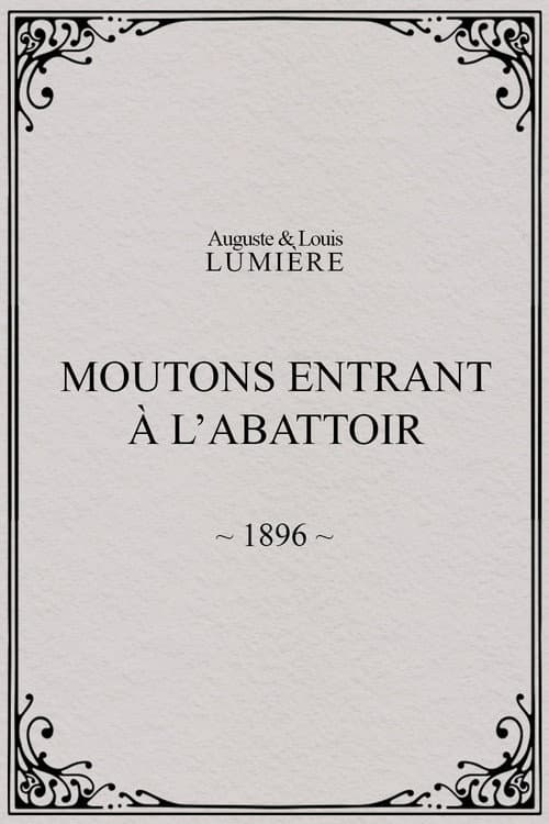 Moutons entrant à l'abattoir afişi