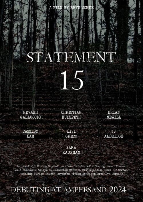 Statement 15 afişi