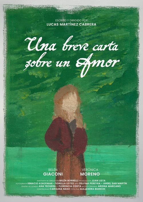 Una breve carta sobre un amor afişi
