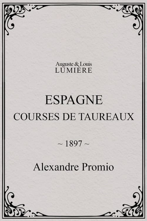 Espagne : courses de taureaux afişi