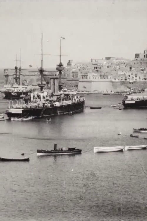 Panorama of Grand Harbour, Malta, Showing Battleships, Etc. afişi