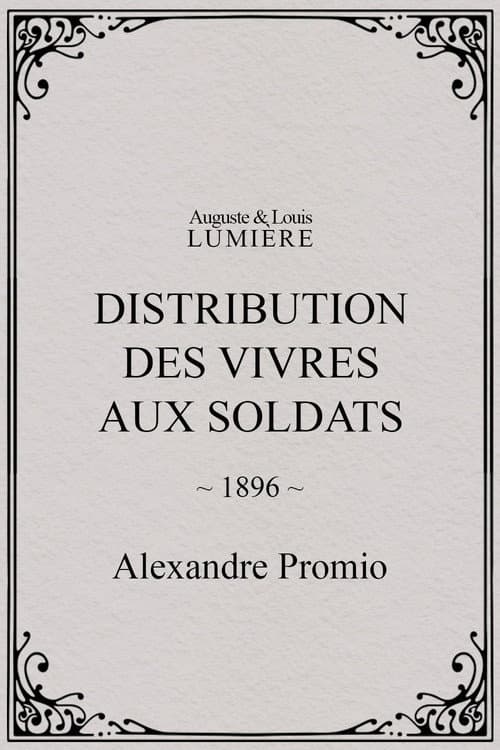 Distribution des vivres aux soldats afişi