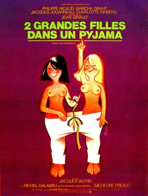 Deux Grandes Filles dans un pyjama afişi