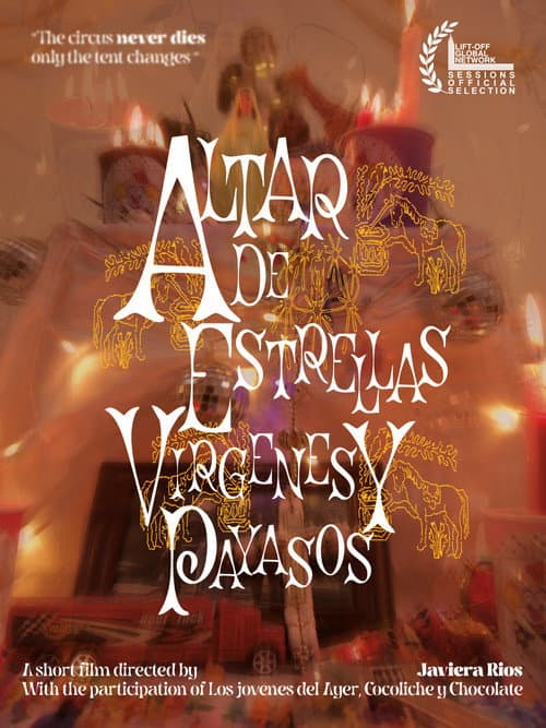 Altar de estrellas, vírgenes y payasos afişi
