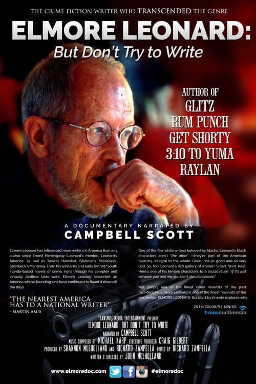 Elmore Leonard: "But Don't Try to Write" afişi