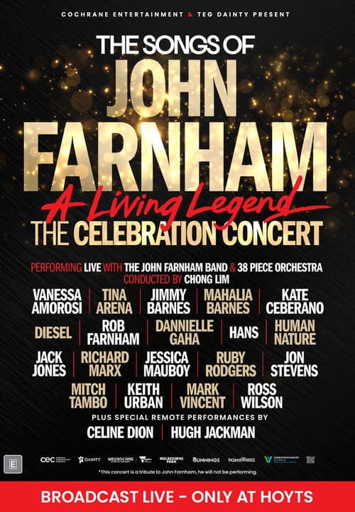 THE SONGS OF JOHN FARNHAM: A LIVING LEGEND – THE CELEBRATION CONCERT afişi
