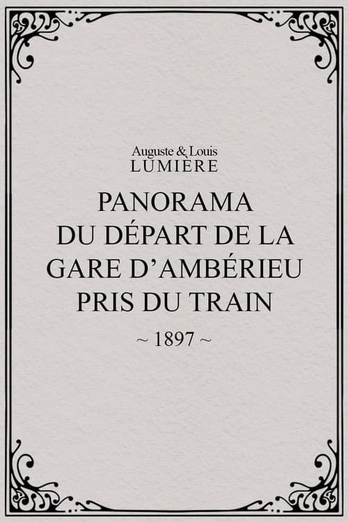 Panorama du départ de la gare d’Ambérieu pris du train (temps de neige) afişi