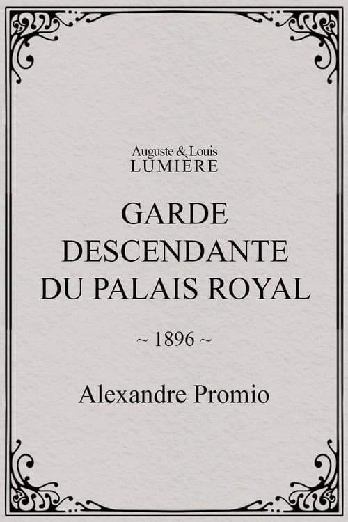 Garde descendante du palais royal afişi