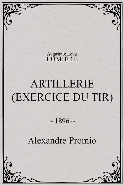 Artillerie (exercice du tir) afişi