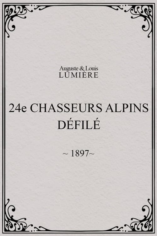 24e chasseurs alpins : défilé afişi