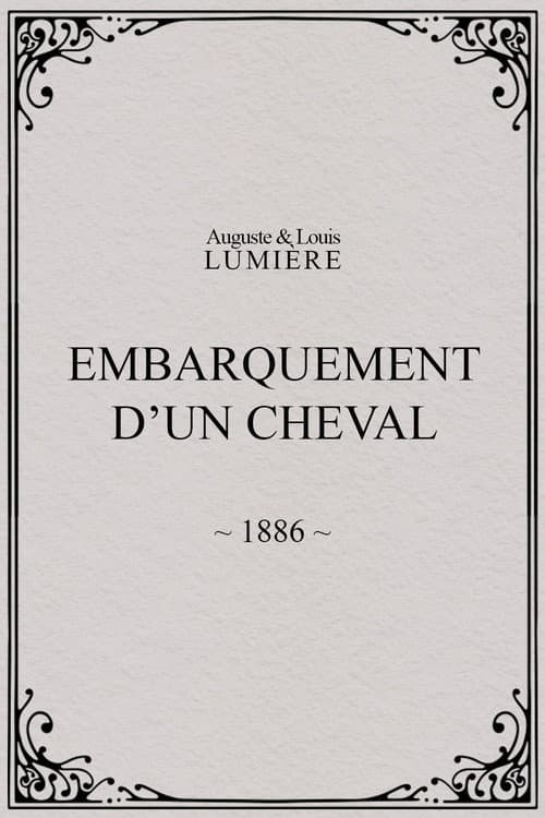 Embarquement d’un cheval afişi