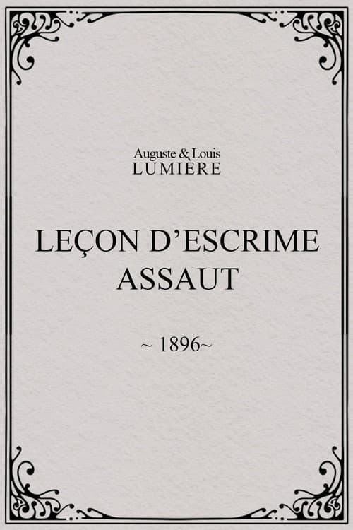 Leçon d’escrime : assaut afişi