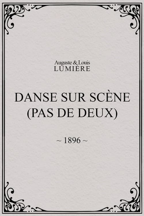 Danse sur scène (pas de deux) afişi