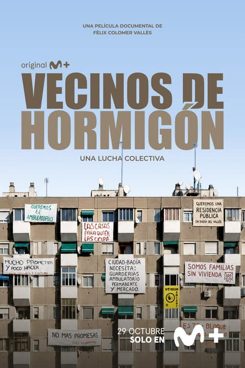 Vecinos de hormigón afişi