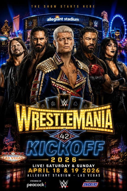 WWE WrestleMania 42 Kickoff afişi