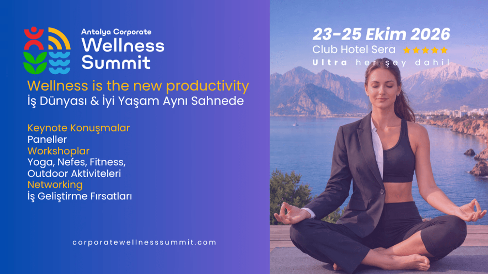 Antalya Corporate Wellnes Summit 2026 - Konaklamalı Paketler
